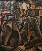 Bohumil Kubista Portrait of a Man oil painting